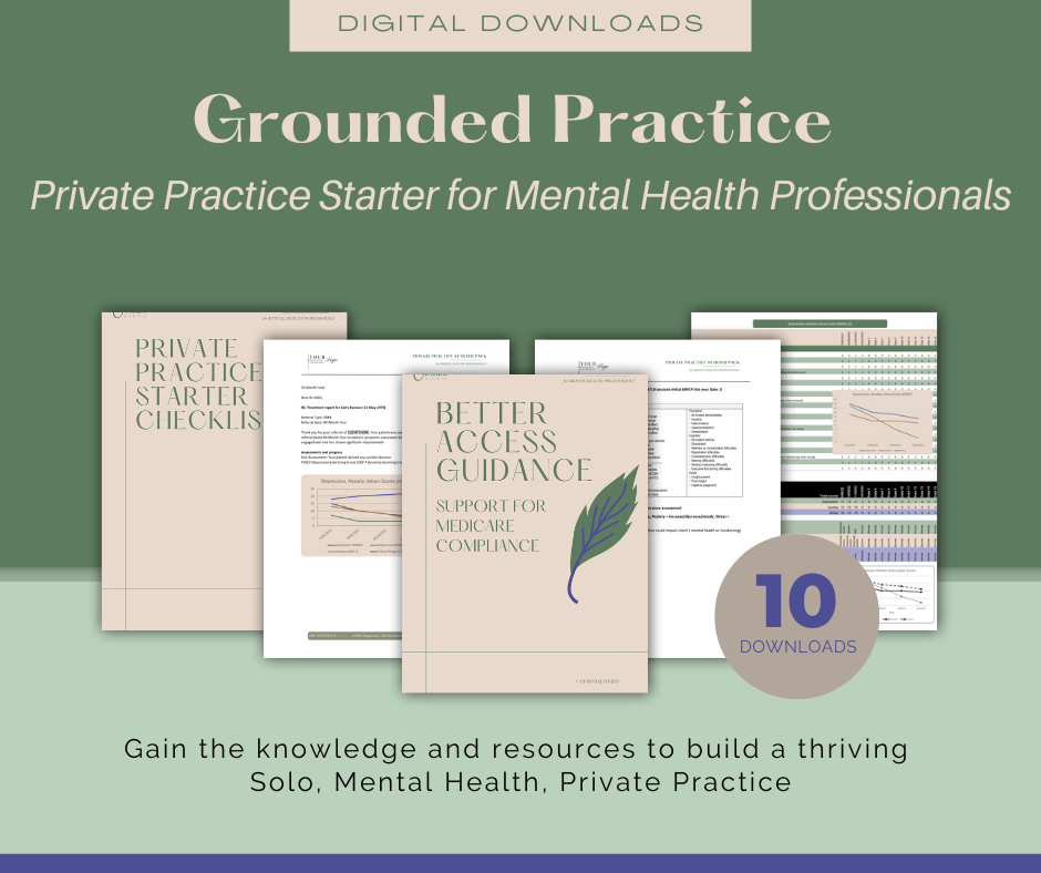 Grounded Practice package for mental health professionals